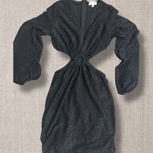 Elegant Black Glitter Dress